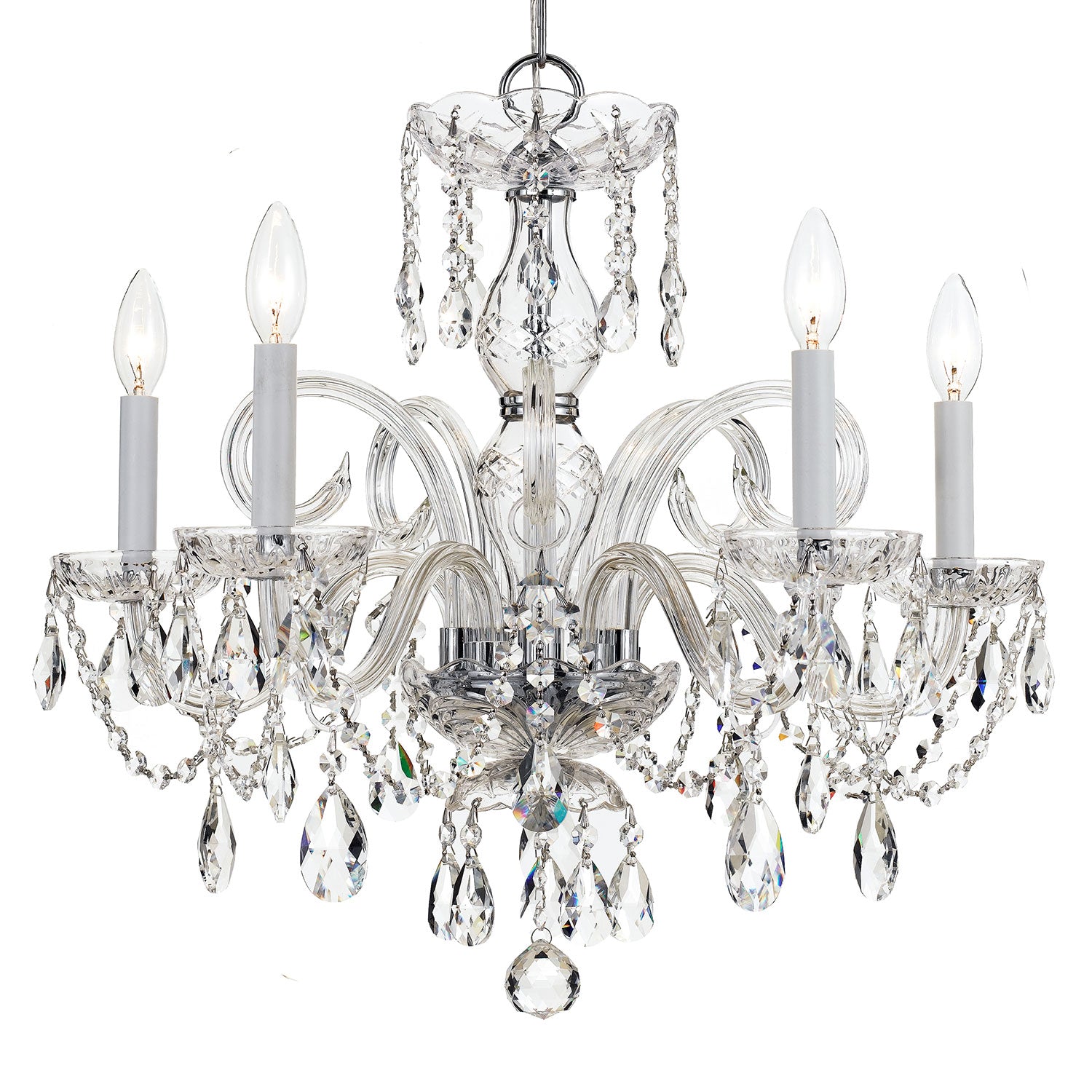 Crystorama Traditional Crystal 1005 5-Light Chandelier