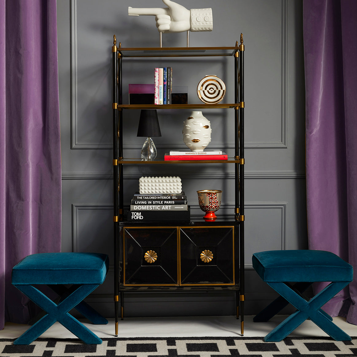 Jonathan Adler Charade Square Stud Box