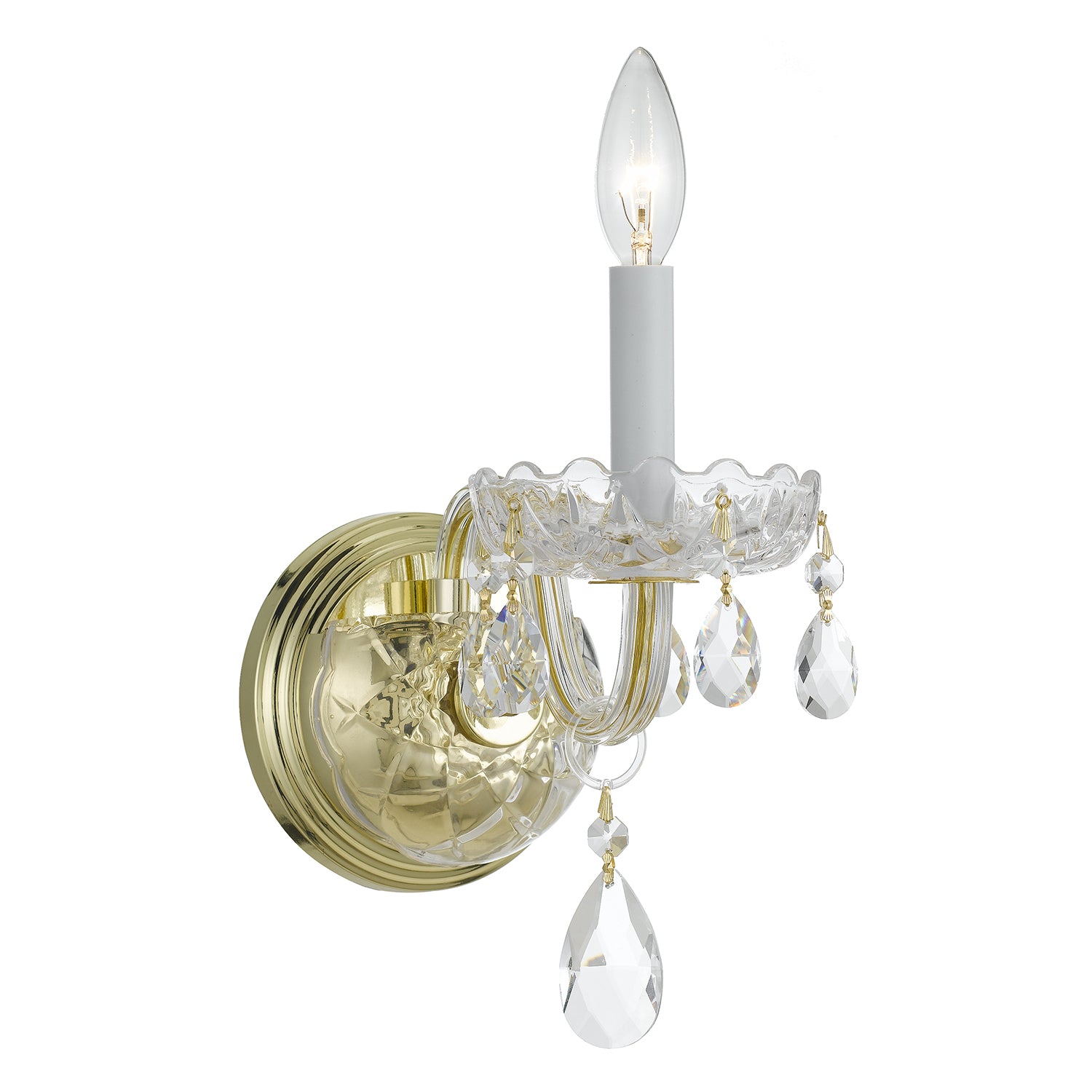 Crystorama Traditional Crystal 1031 1-Light Wall Sconce