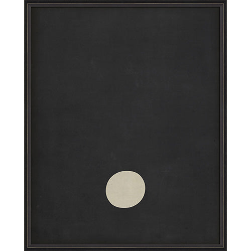 Letter Period White on Black Framed Print