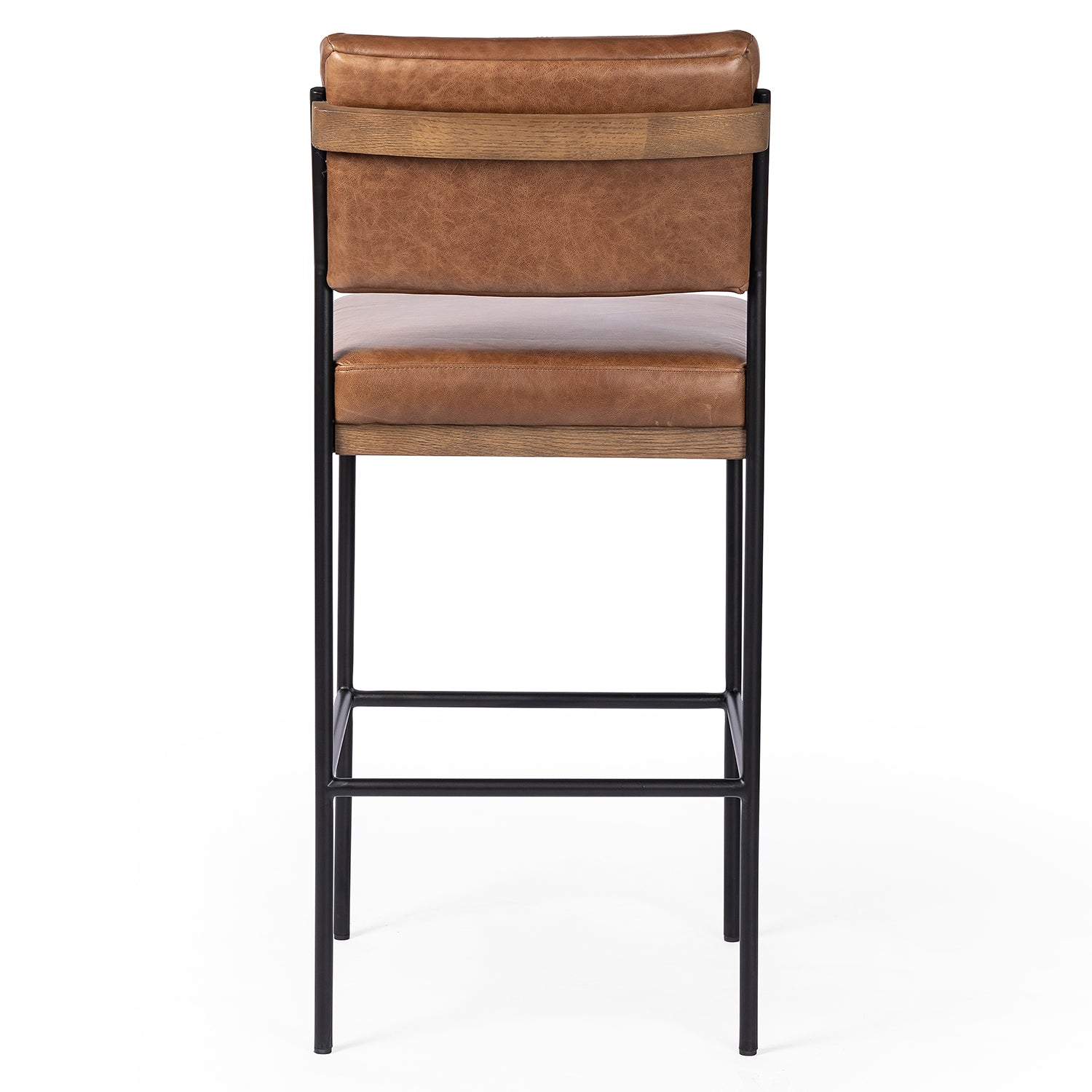 Four Hands Benton Leather Bar Stool Set of 2 - Final Sale