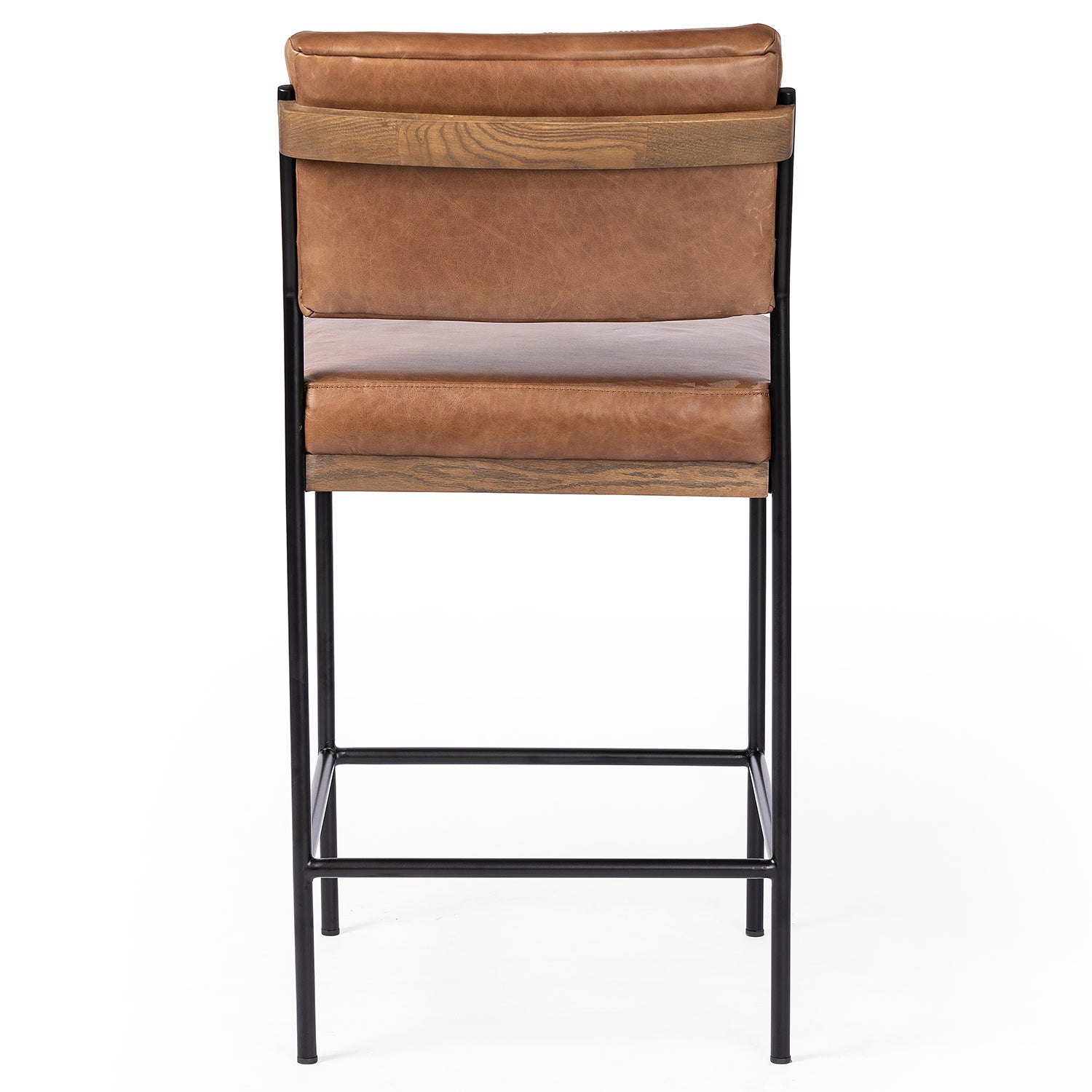 Four Hands Benton Leather Counter Stool Set of 2 - Final Sale
