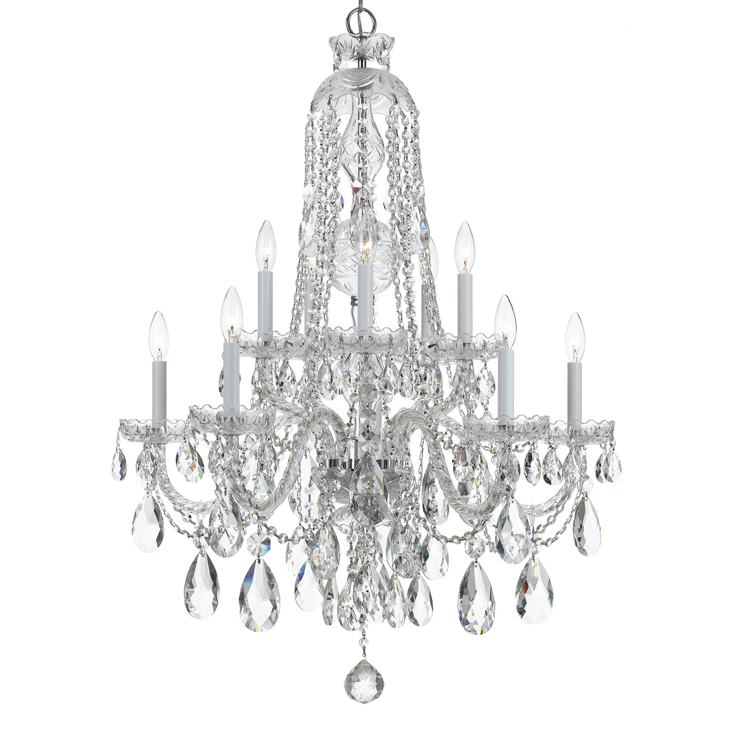 Crystorama Traditional Crystal 1110 10-Light Chandelier