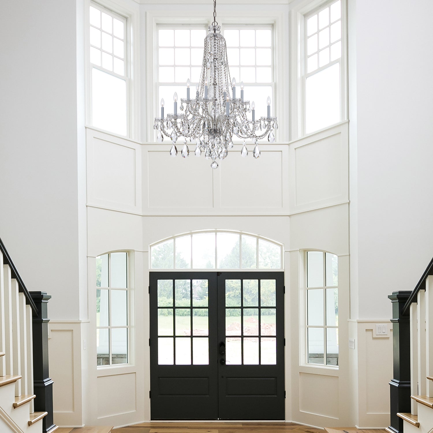 Crystorama Traditional Crystal 1112 12-Light Chandelier