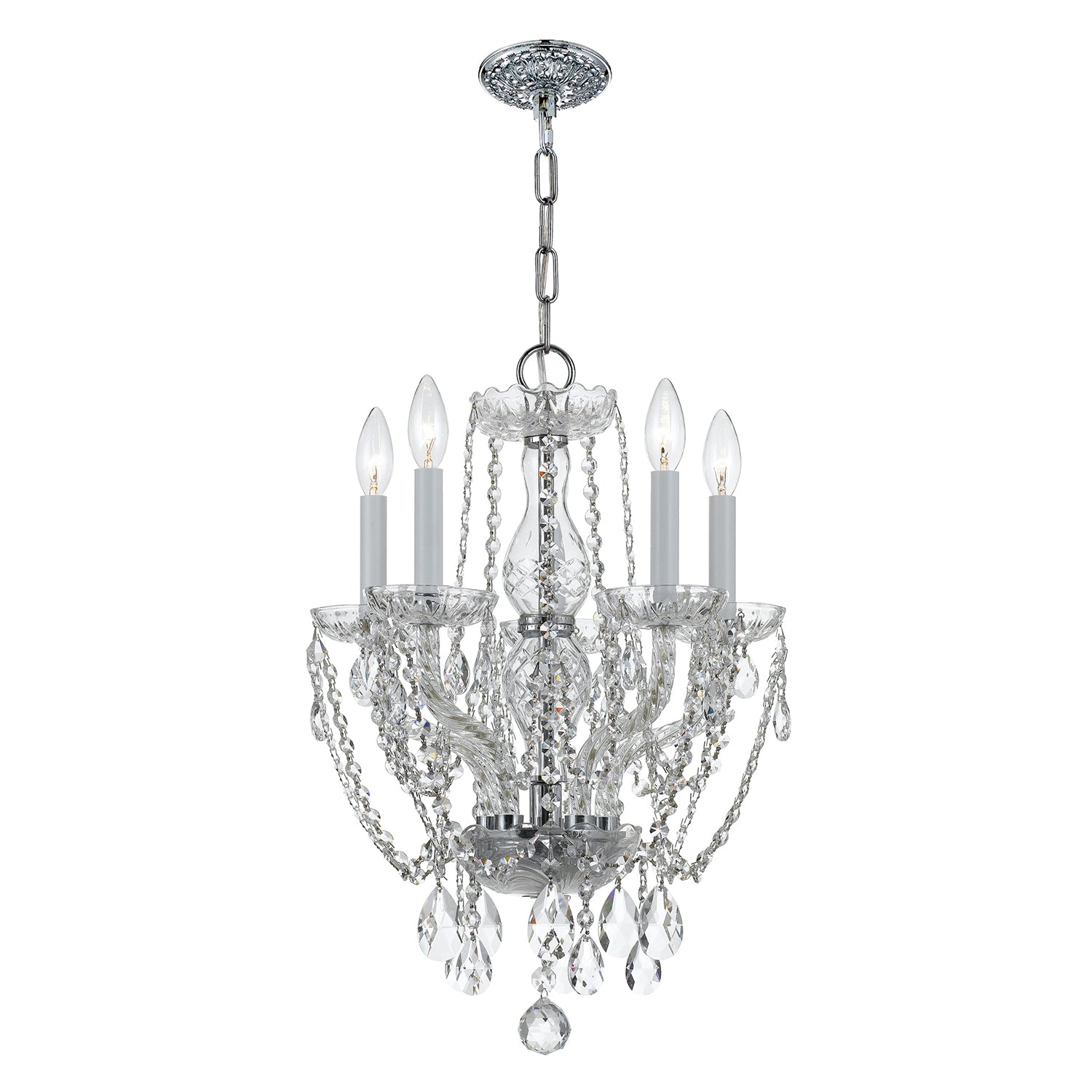 Crystorama Traditional Crystal 1129 5-Light Mini Chandelier