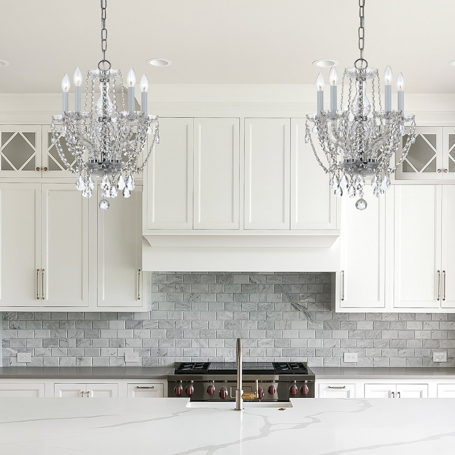 Crystorama Traditional Crystal 1129 5-Light Mini Chandelier