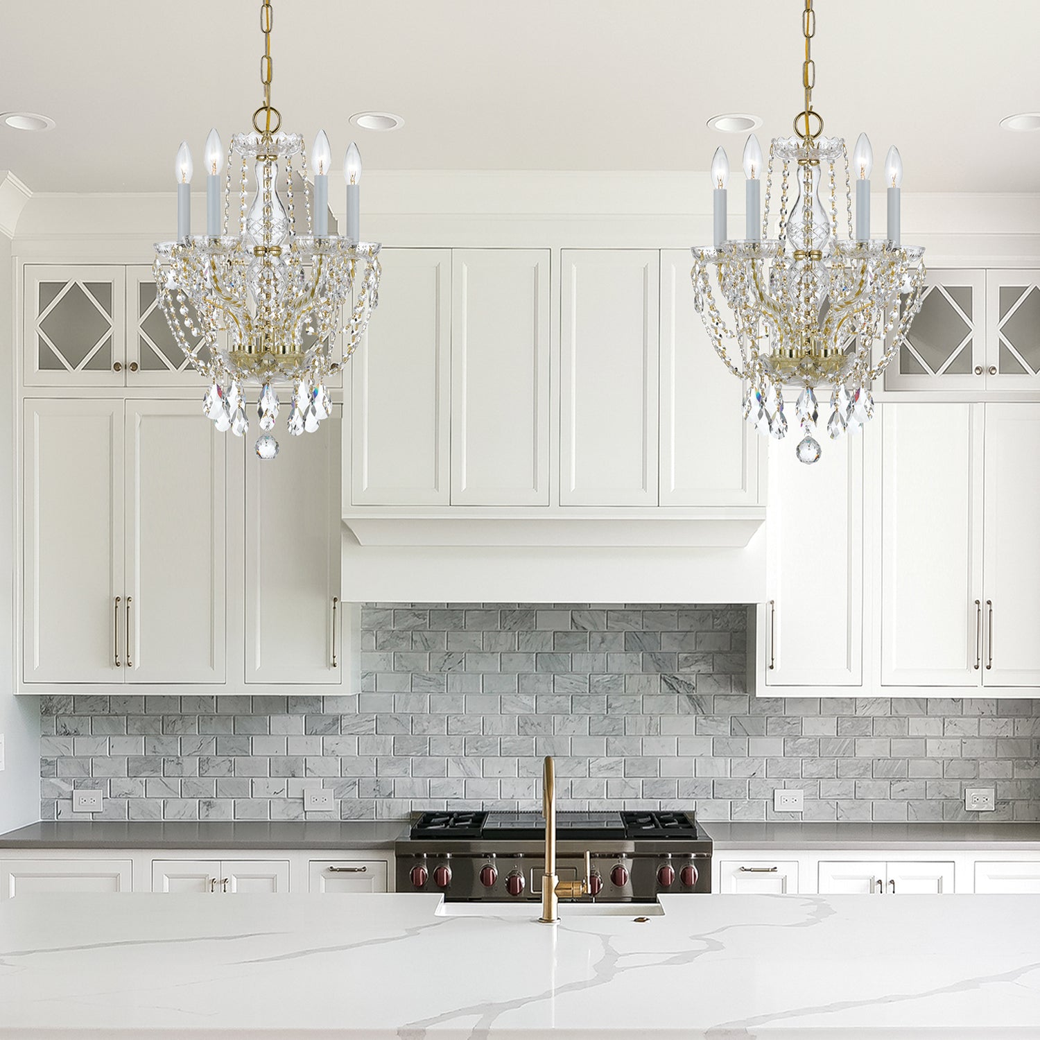 Crystorama Traditional Crystal 1129 5-Light Mini Chandelier