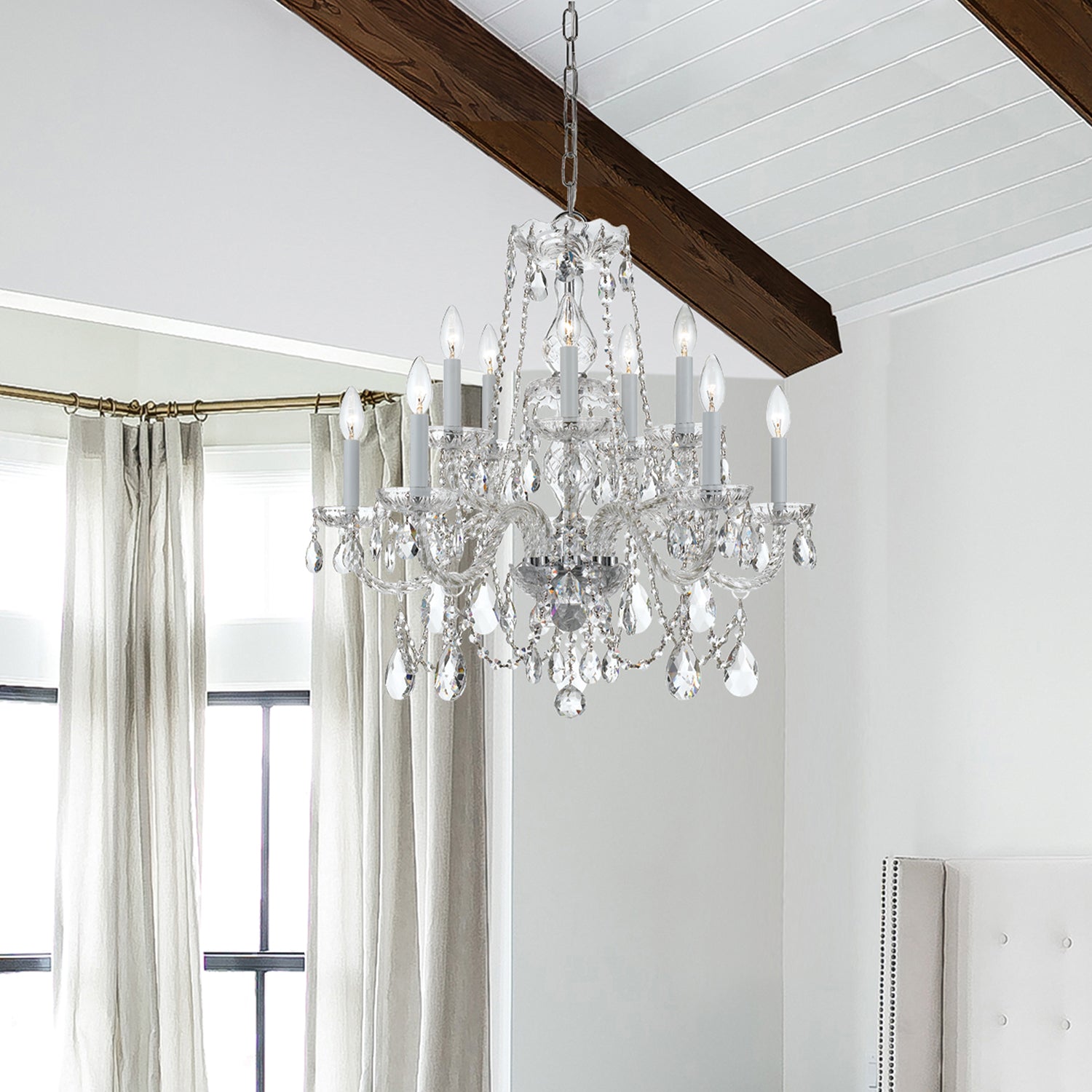 Crystorama Traditional Crystal 1130 10-Light Chandelier