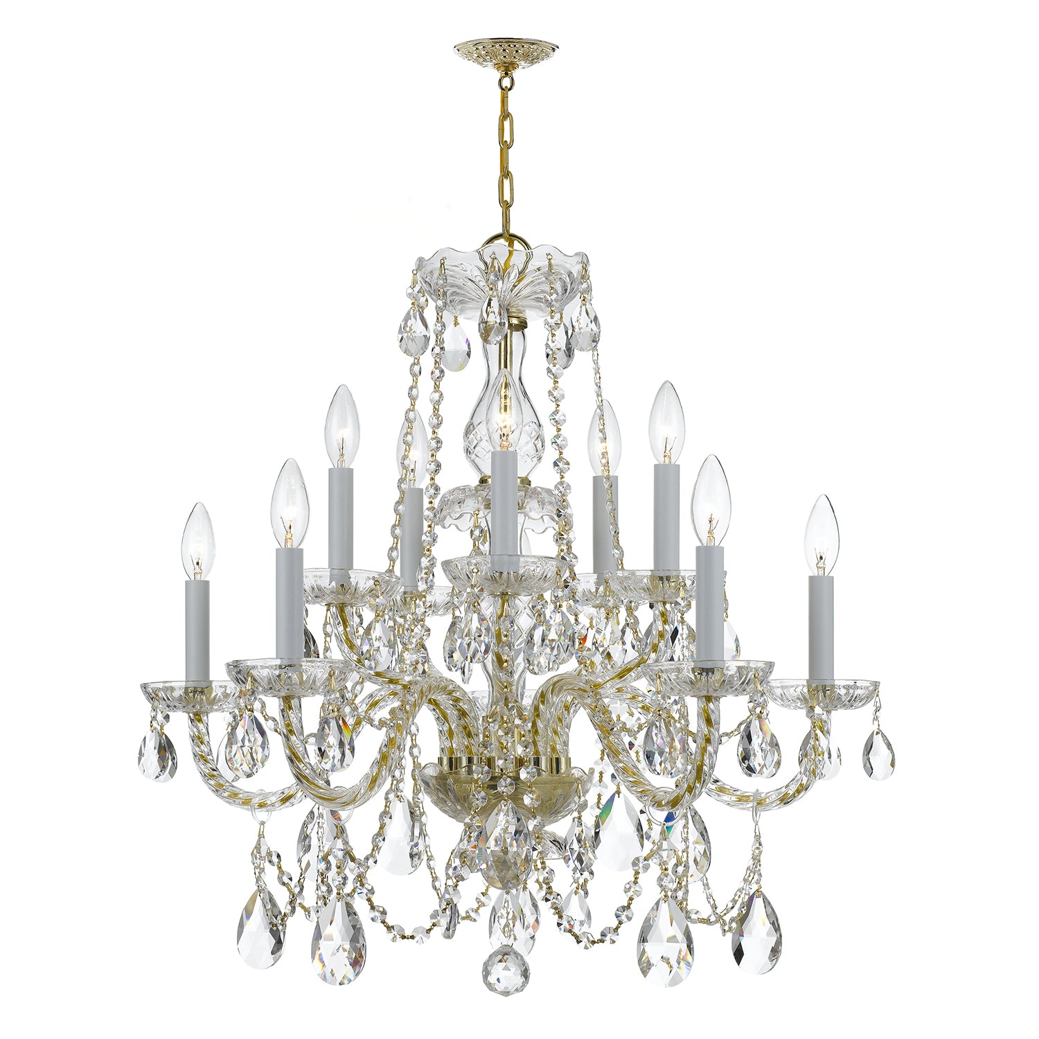 Crystorama Traditional Crystal 1130 10-Light Chandelier