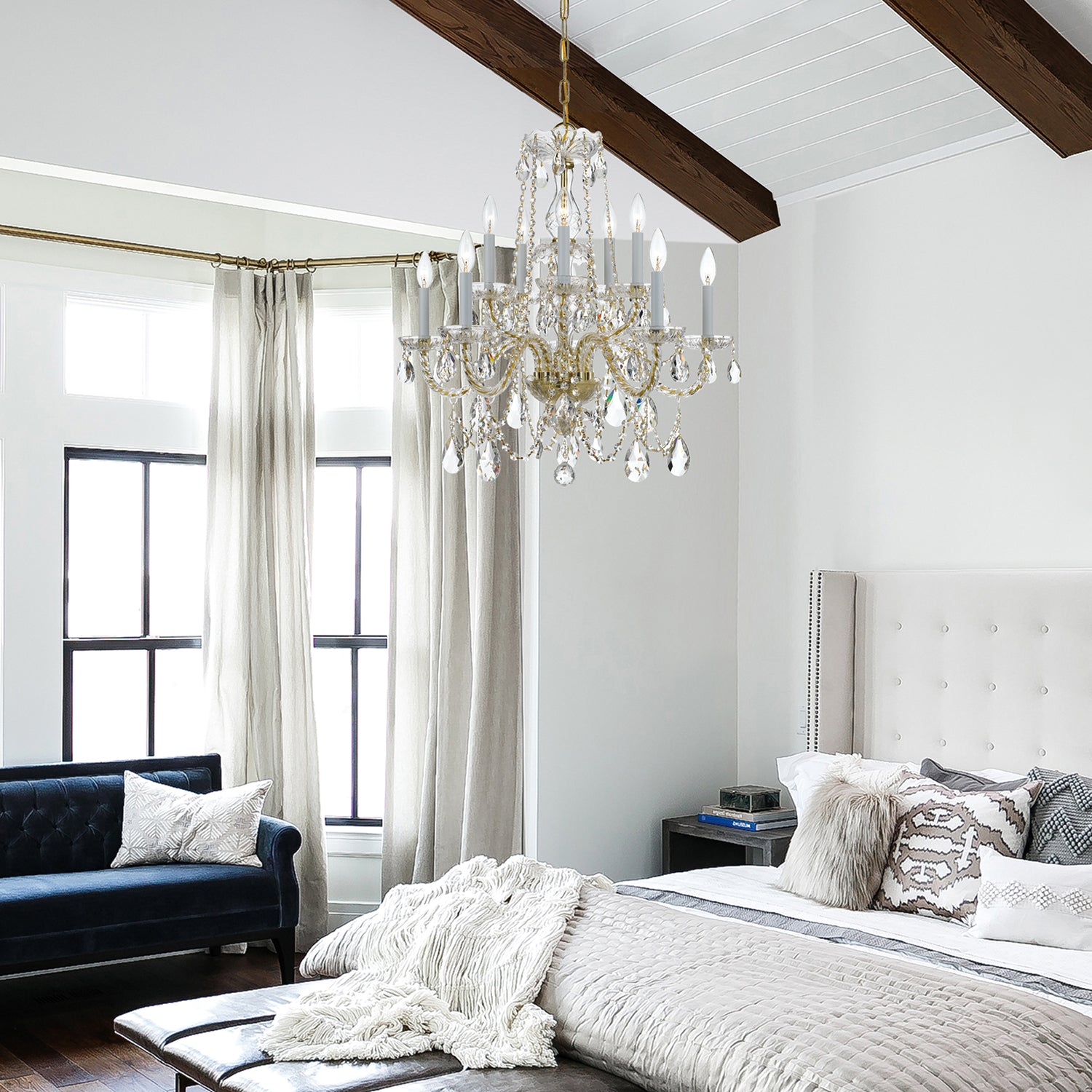 Crystorama Traditional Crystal 1130 10-Light Chandelier