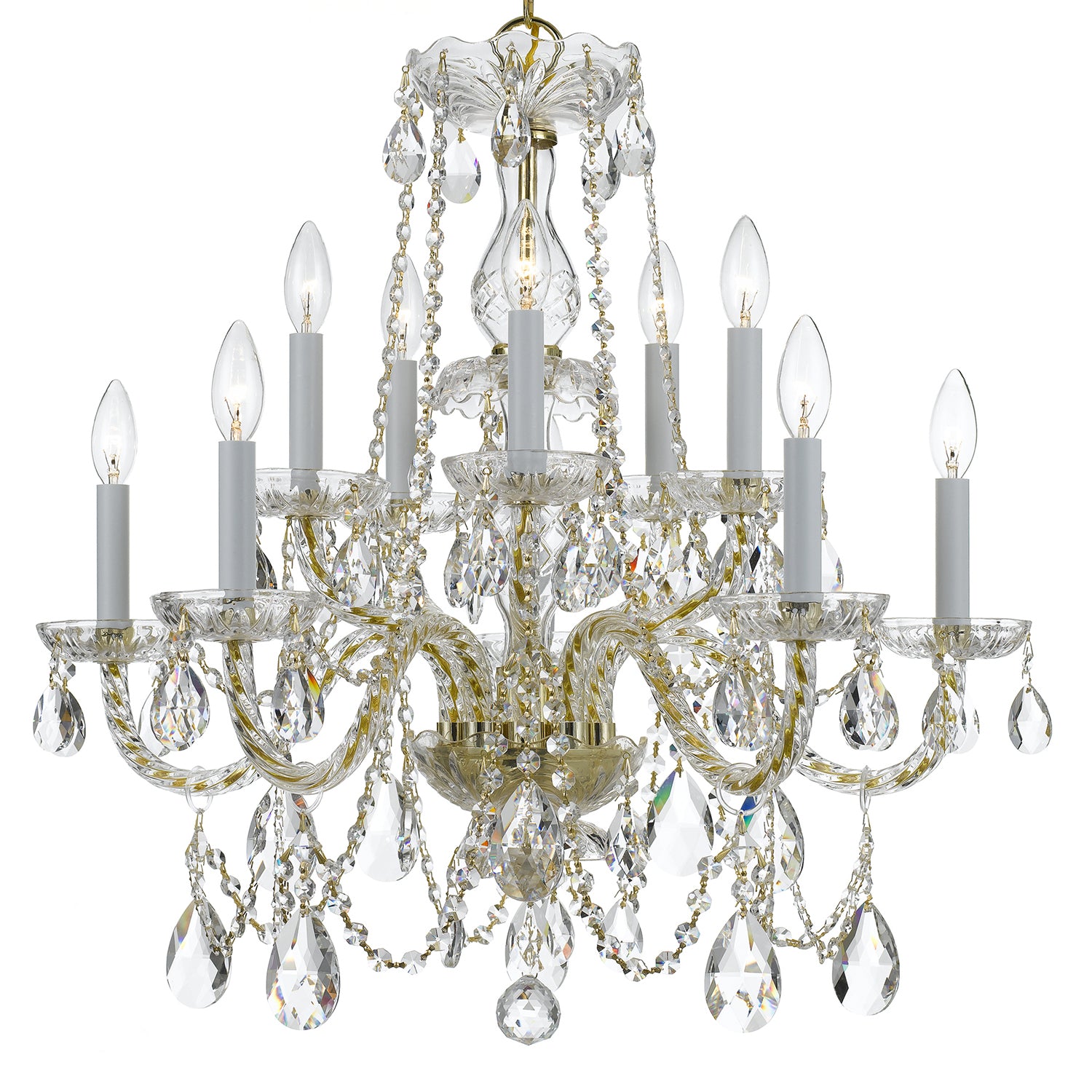 Crystorama Traditional Crystal 1130 10-Light Chandelier