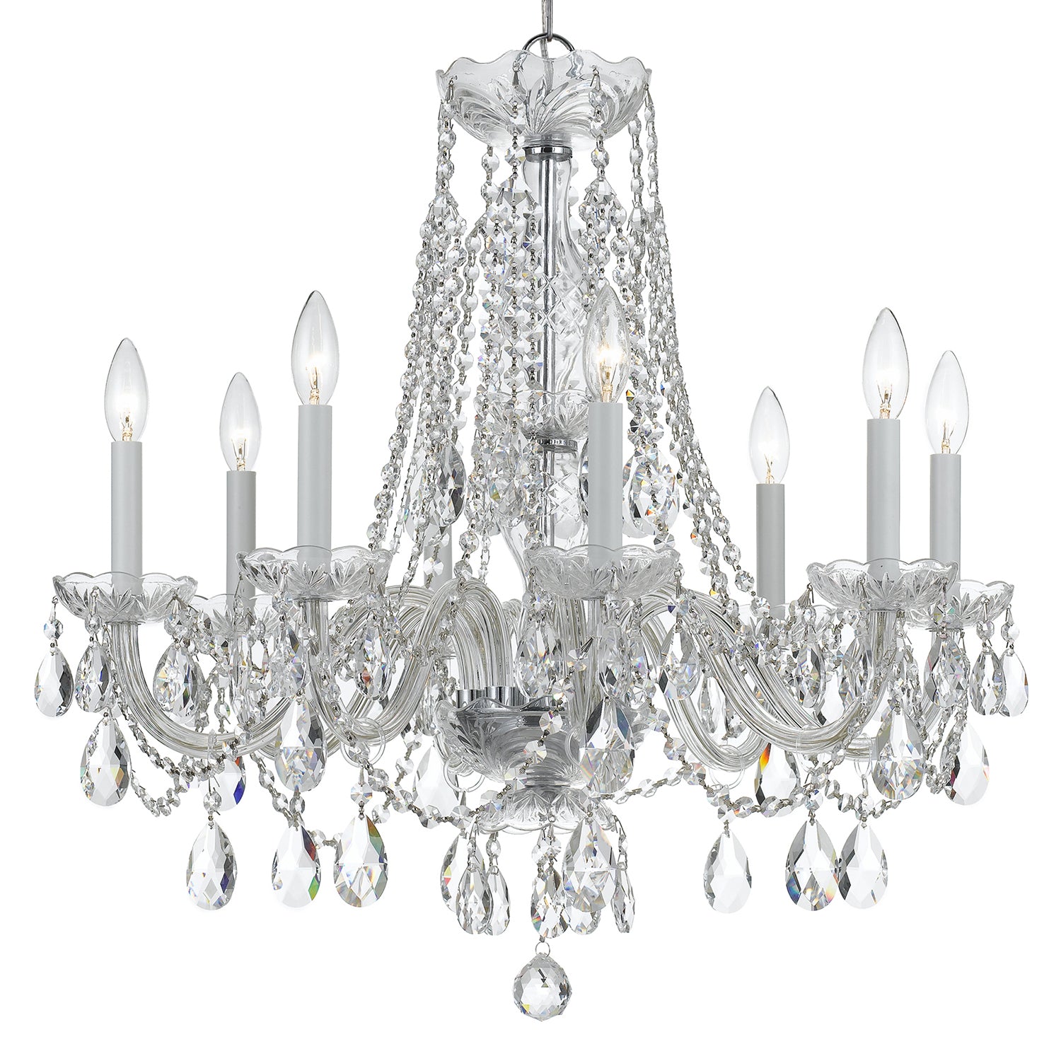 Crystorama Traditional Crystal 1138 8-Light Chandelier