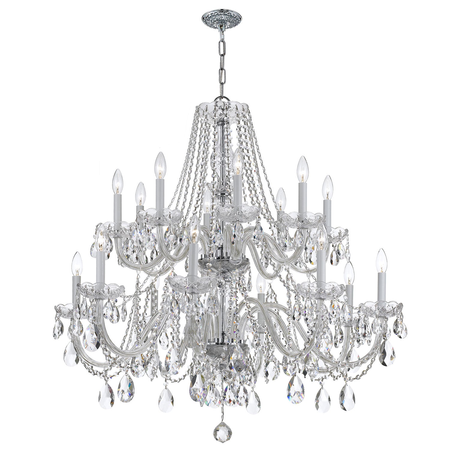 Crystorama Traditional Crystal 1139 16-Light Chandelier
