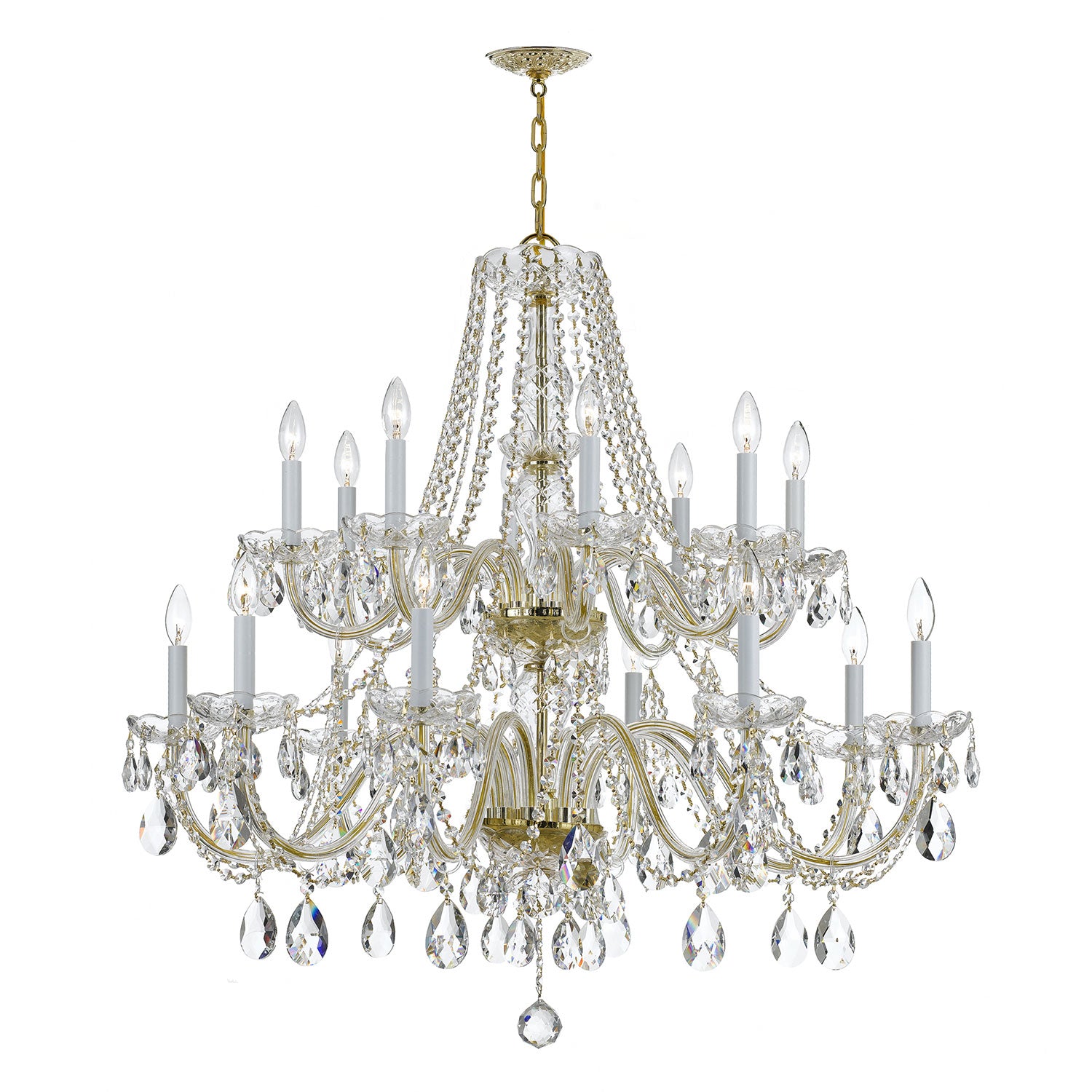 Crystorama Traditional Crystal 1139 16-Light Chandelier