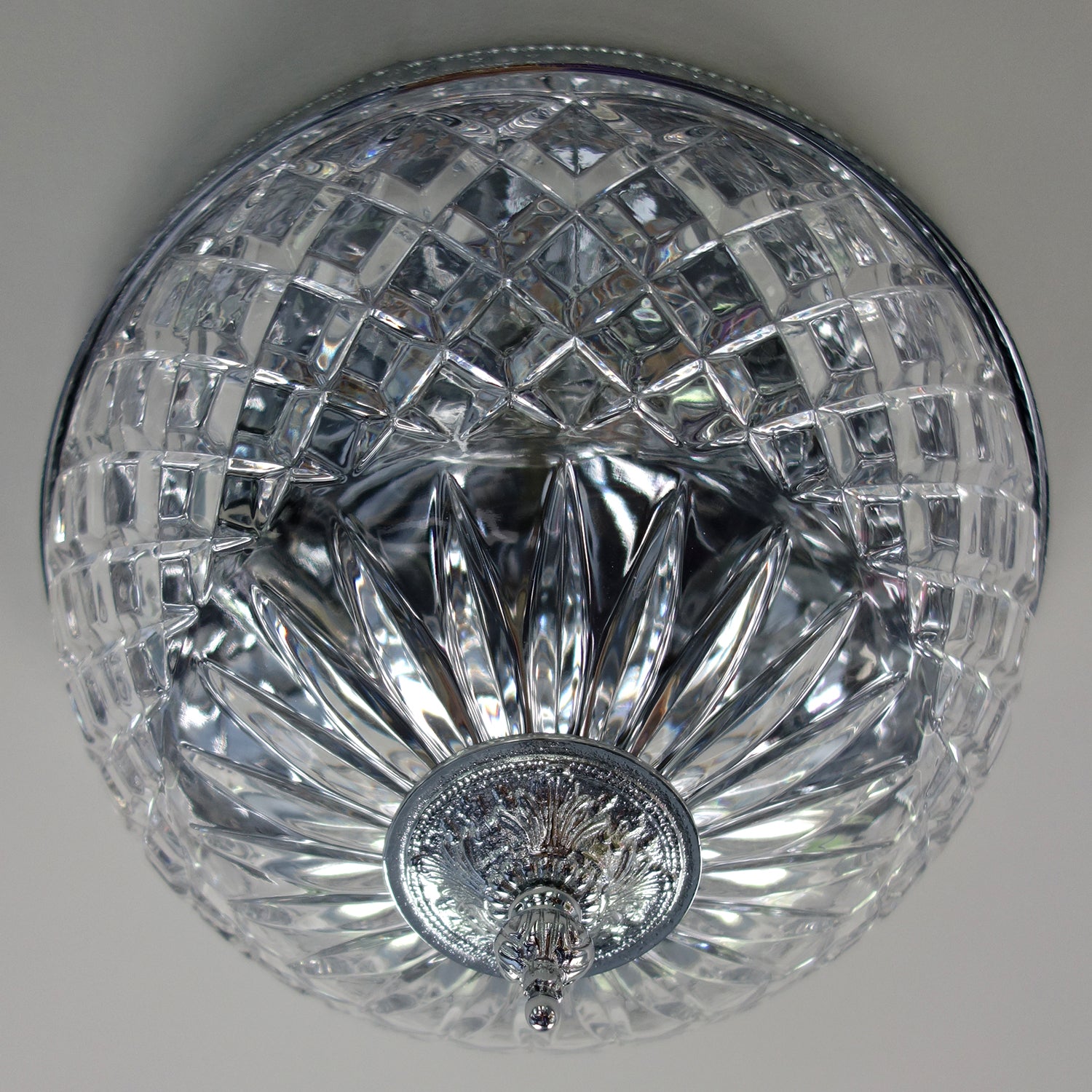 Crystorama Crystal 117 2-Light Flush Ceiling Mount