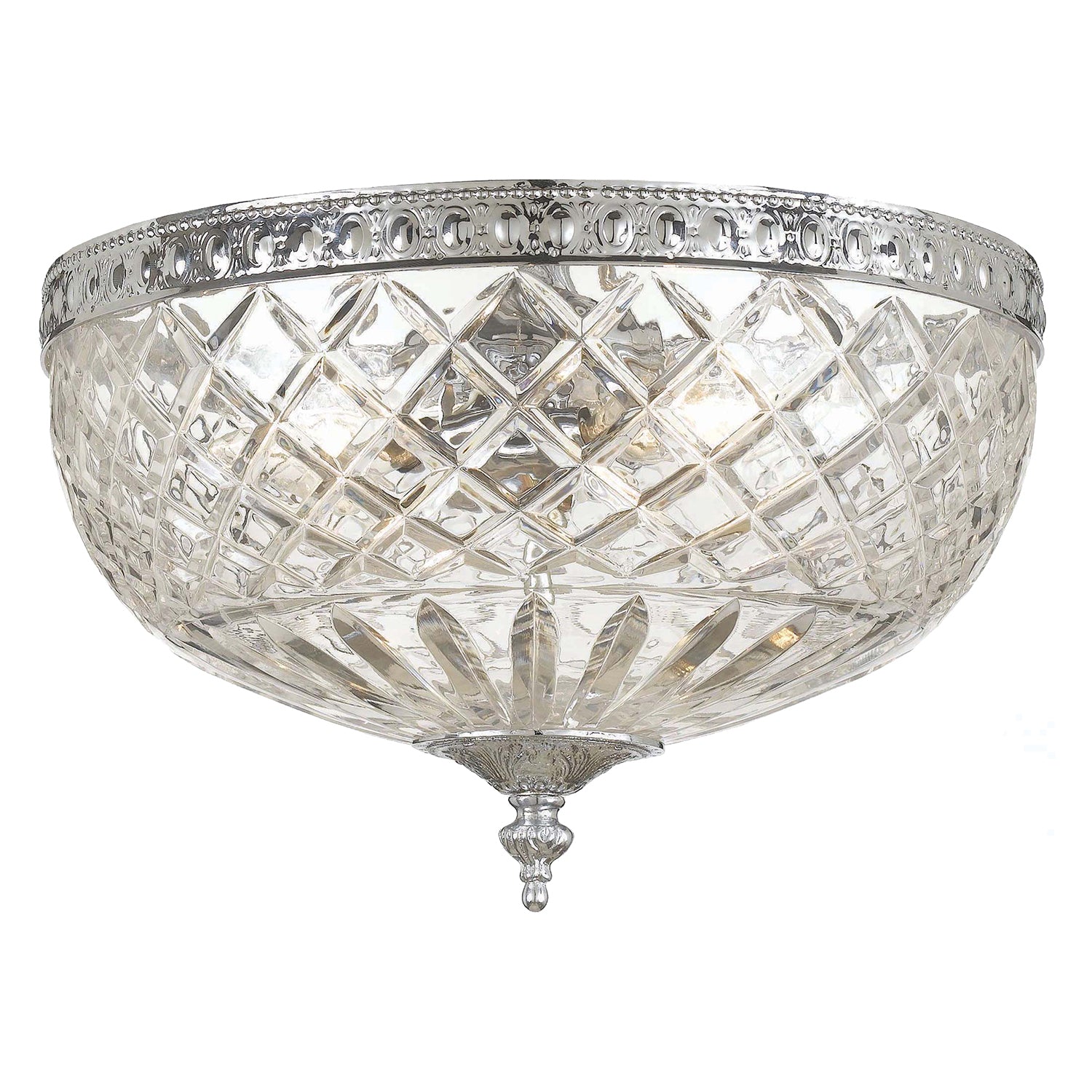 Crystorama Crystal 117 3-Light Flush Ceiling Mount