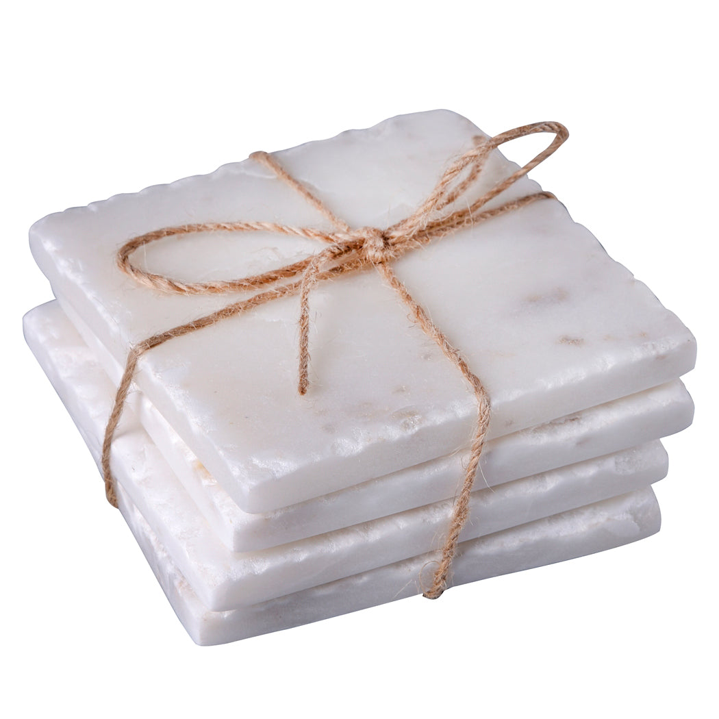 Zion Marble Square Coaster Set of 4