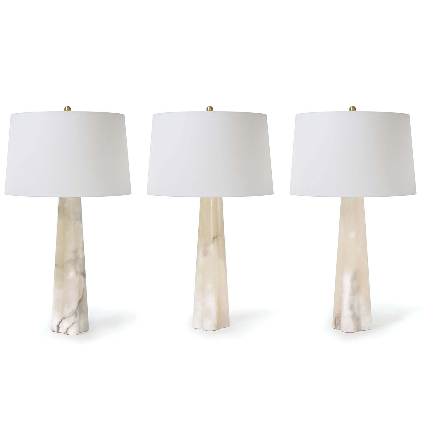 Regina Andrew Quatrefoil Alabaster Large Table Lamp