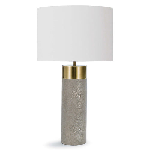 Regina Andrew Harlow Ivory & Grey Shagreen Table Lamp