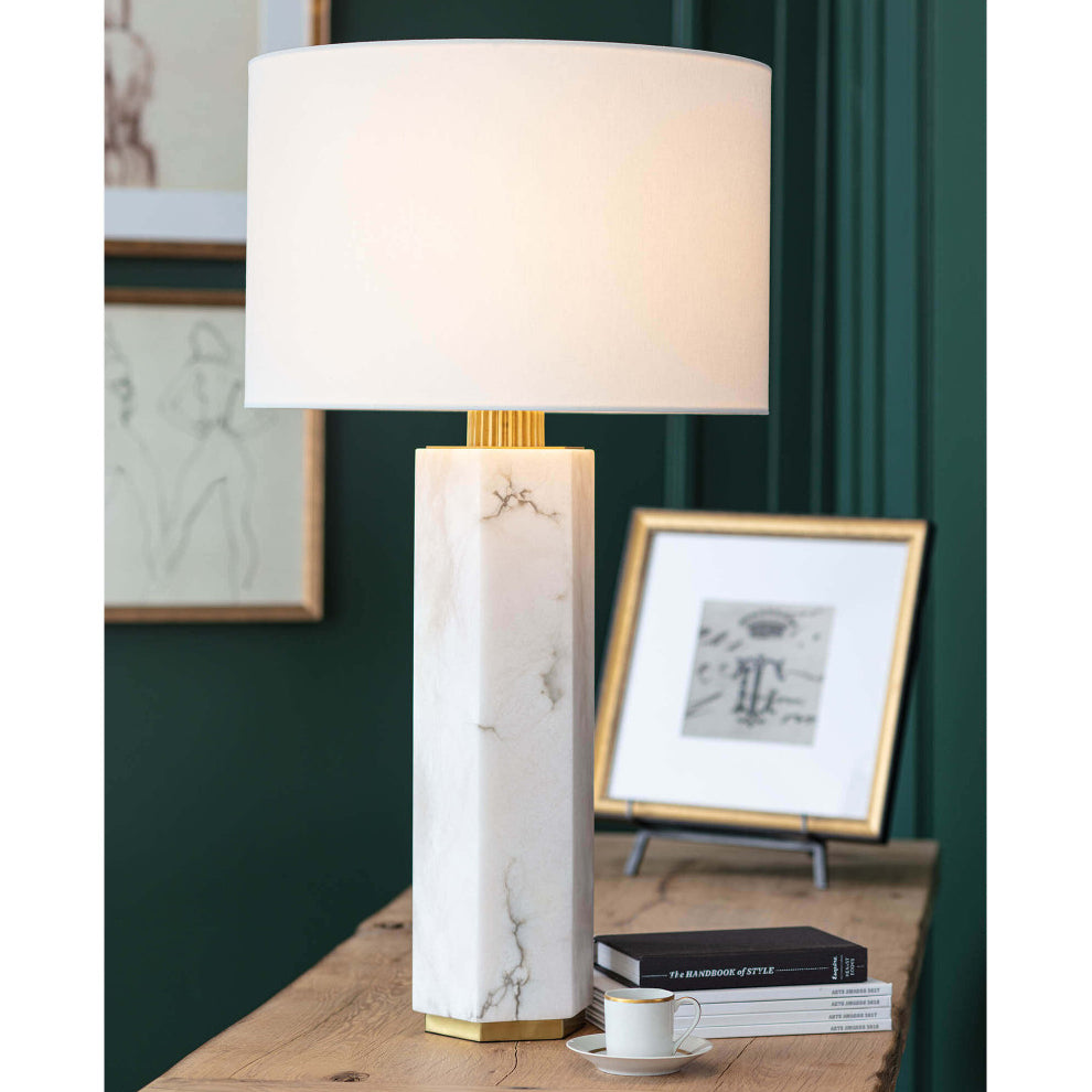 Regina Andrew Gear Alabaster Table Lamp