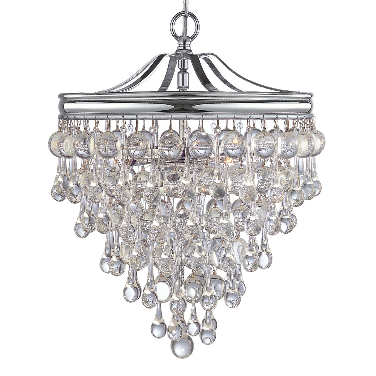Crystorama Calypso 3-Light Mini Chandelier