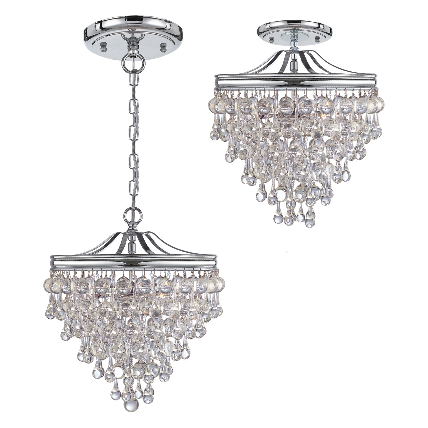 Crystorama Calypso 3-Light Mini Chandelier