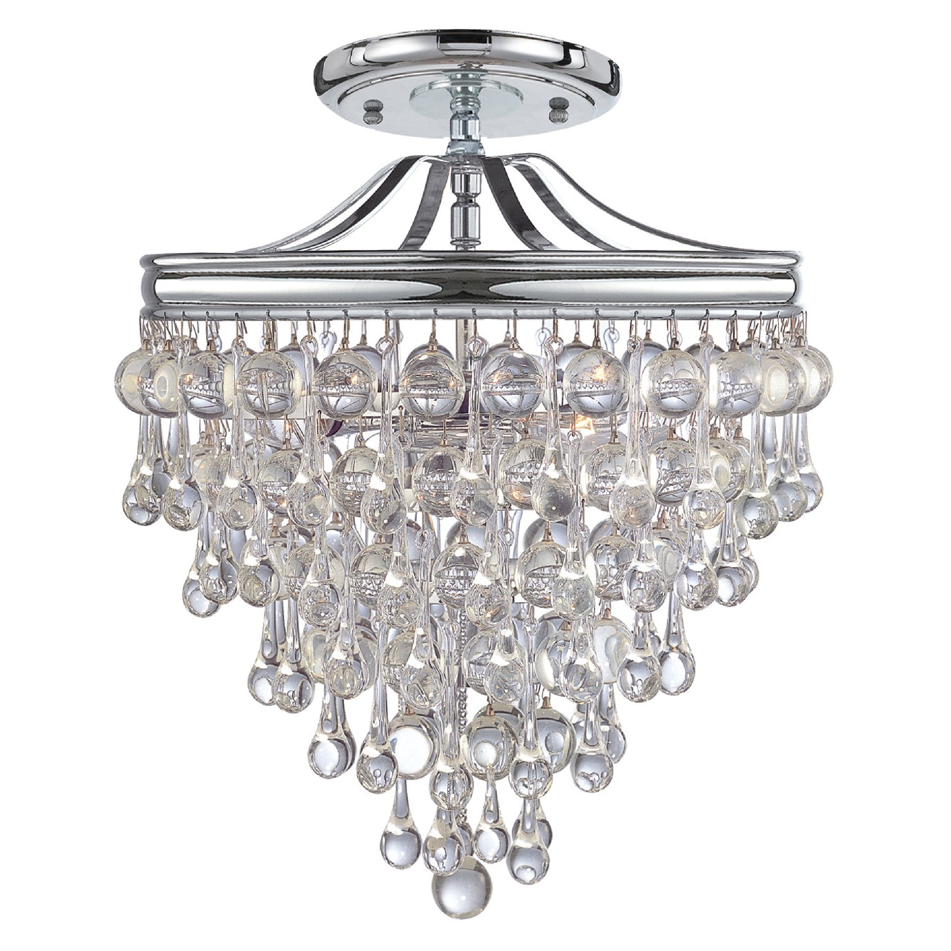Crystorama Calypso Semi Flush Ceiling Mount