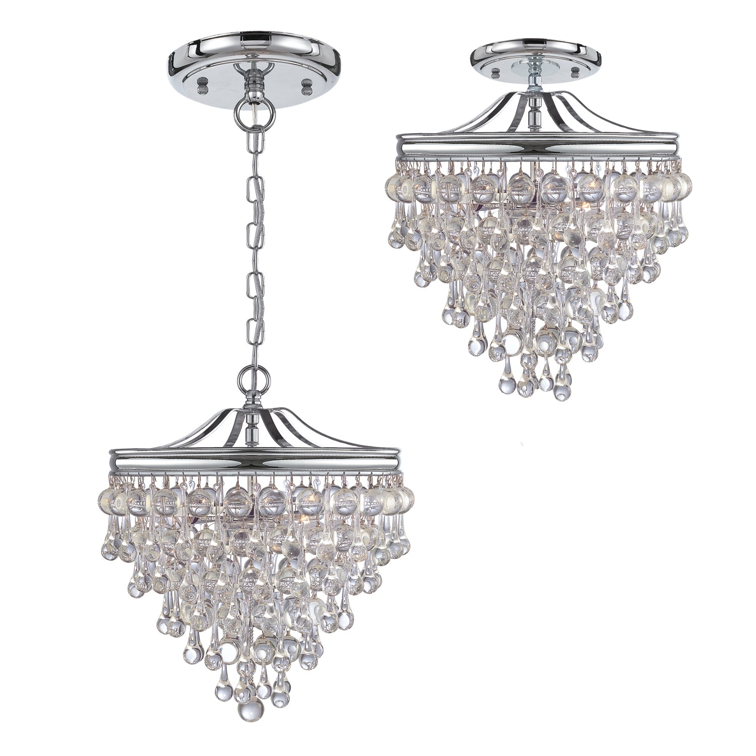 Crystorama Calypso Semi Flush Ceiling Mount