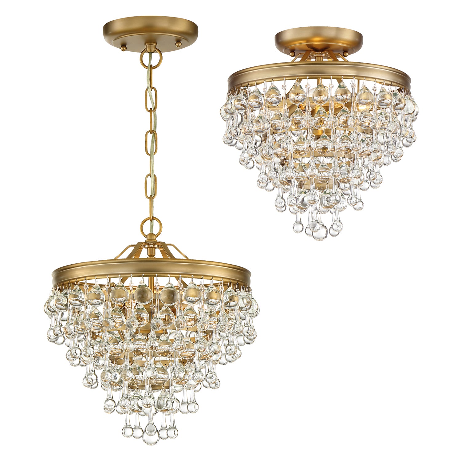 Crystorama Calypso 3-Light Mini Chandelier