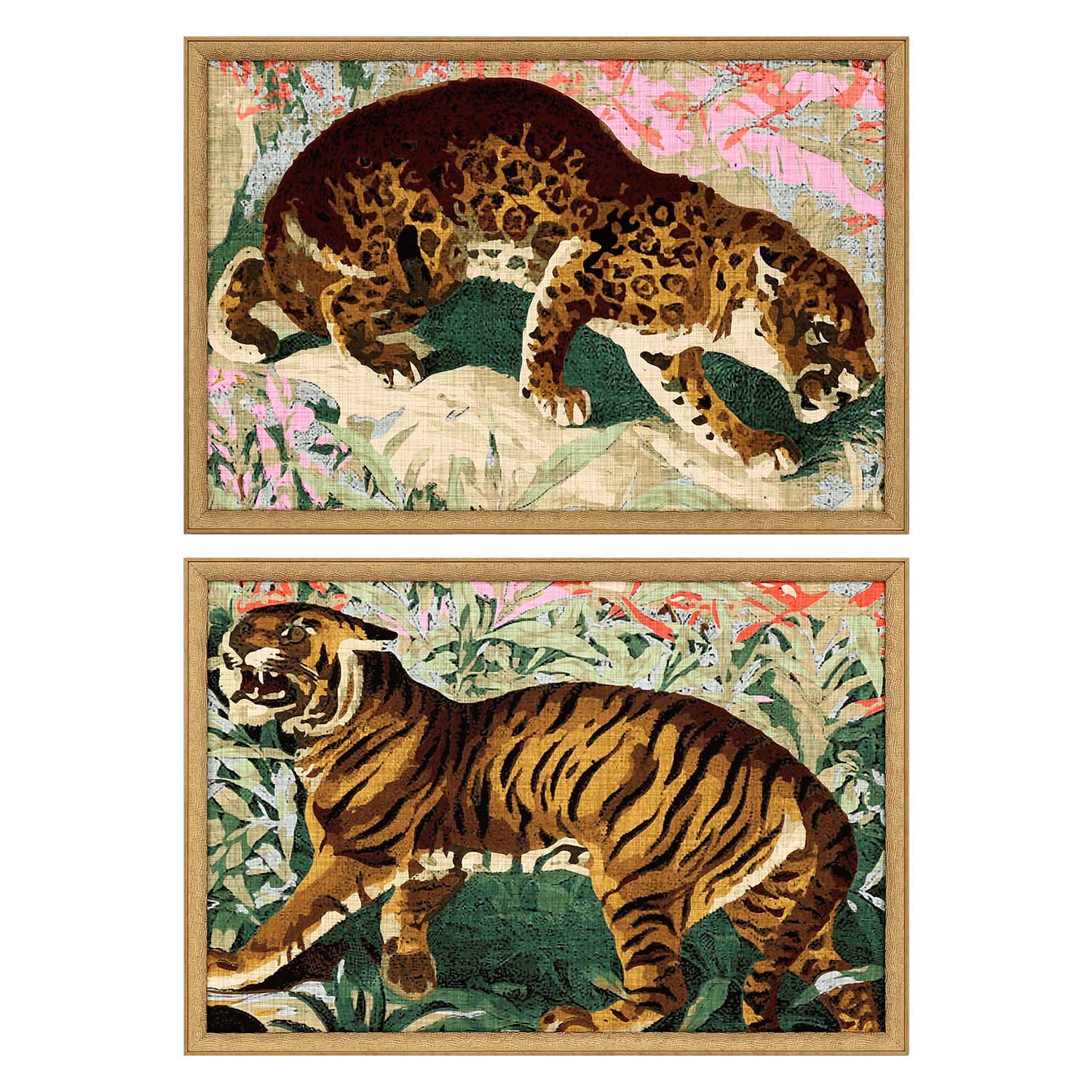Fagalde Concrete Jungle Cats Framed Art Set of 2