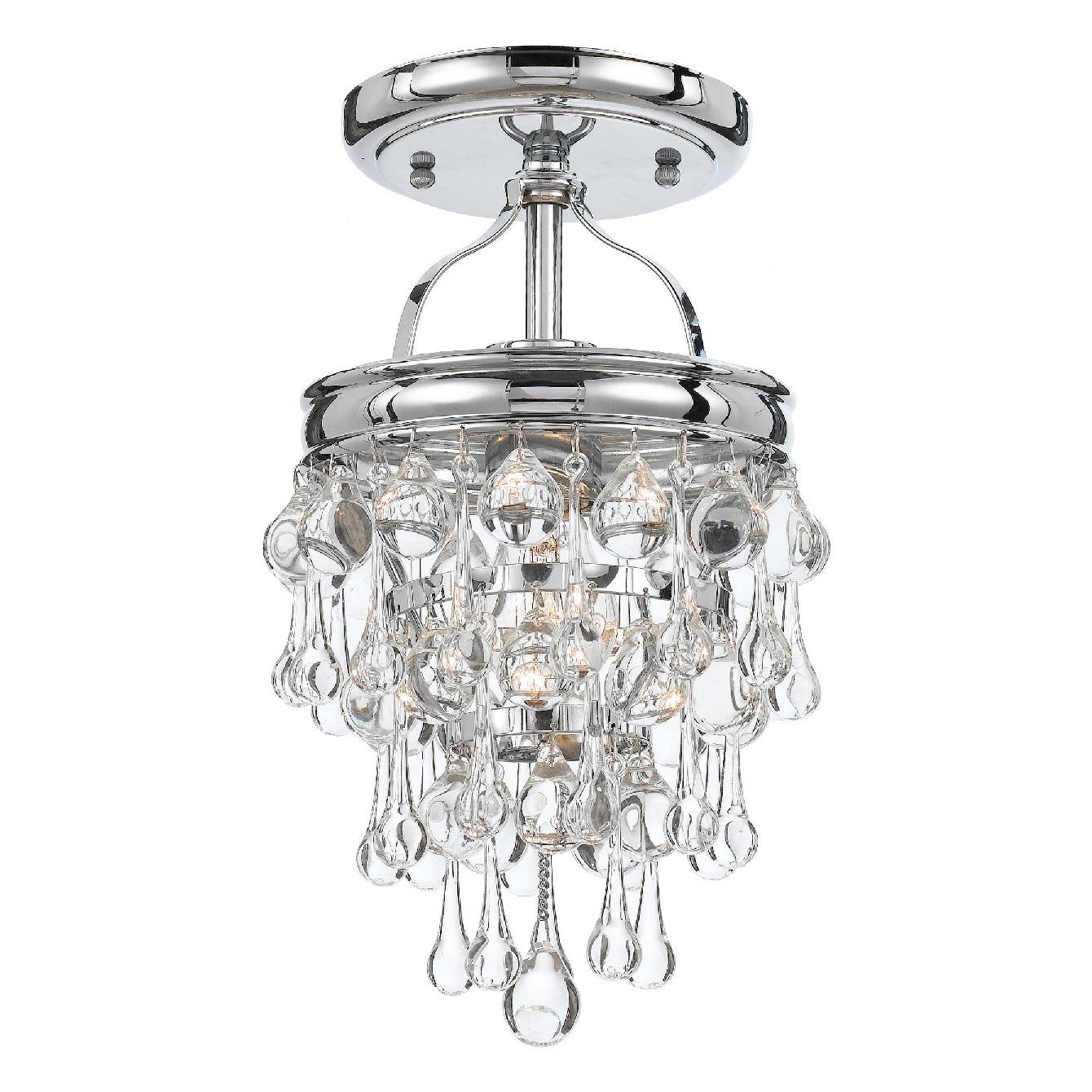 Crystorama Calypso 1-Light Semi Flush Ceiling Mount