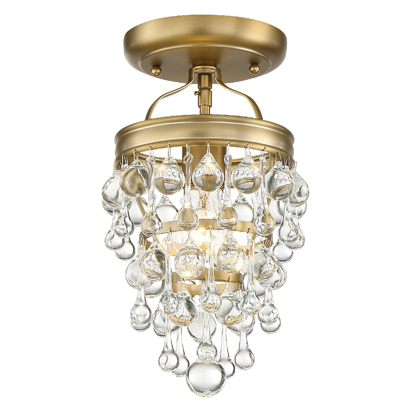 Crystorama Calypso 1-Light Semi Flush Ceiling Mount