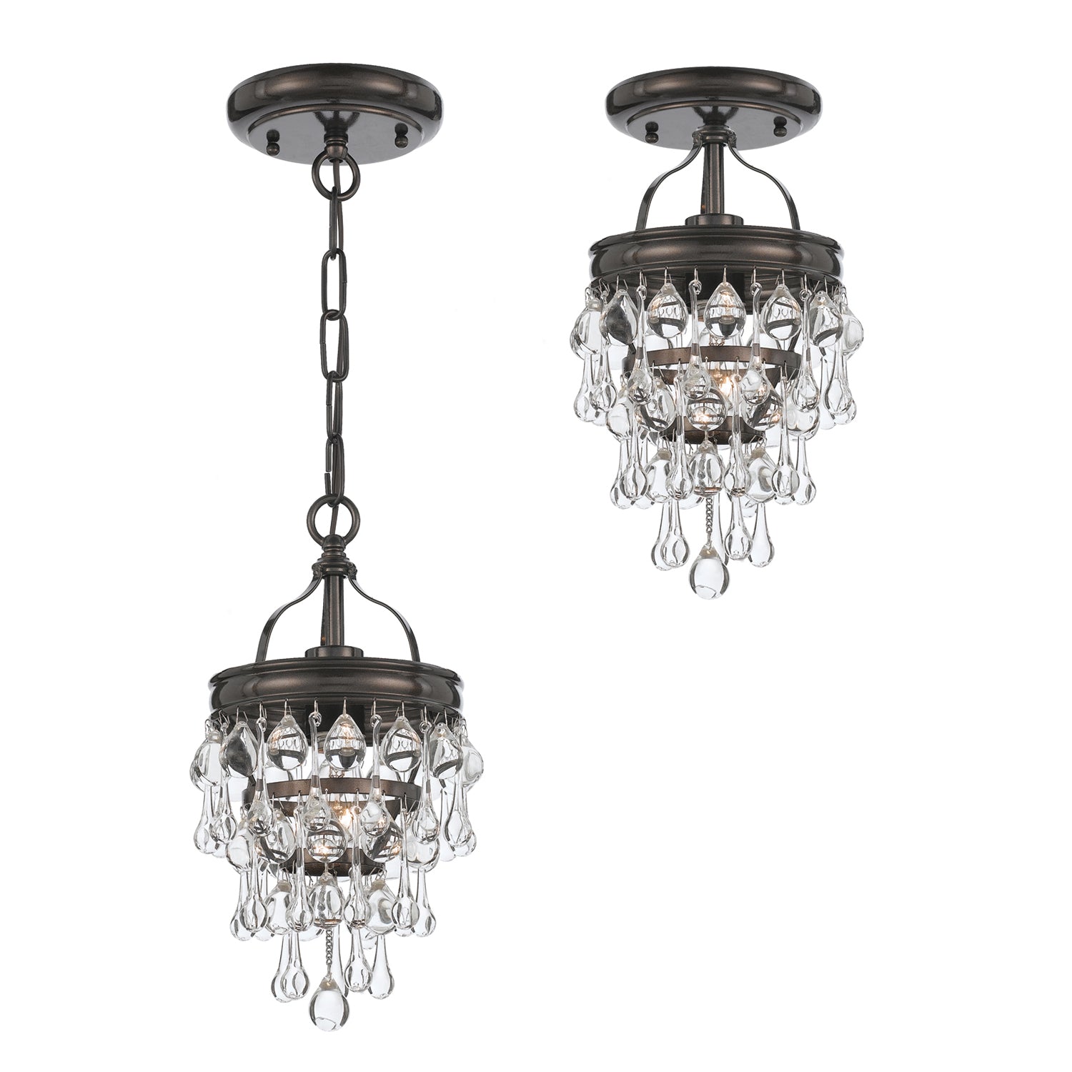 Crystorama Calypso 1-Light Mini Chandelier