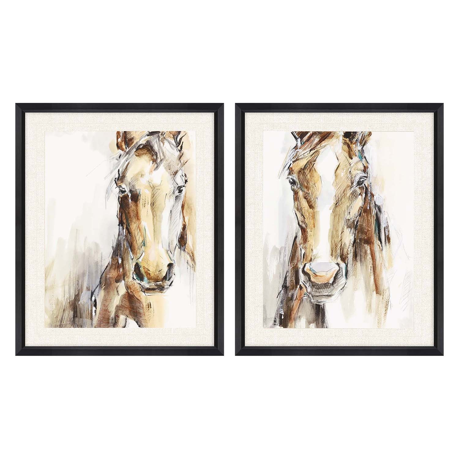 Harper Gift Horse Framed Art Set of 2