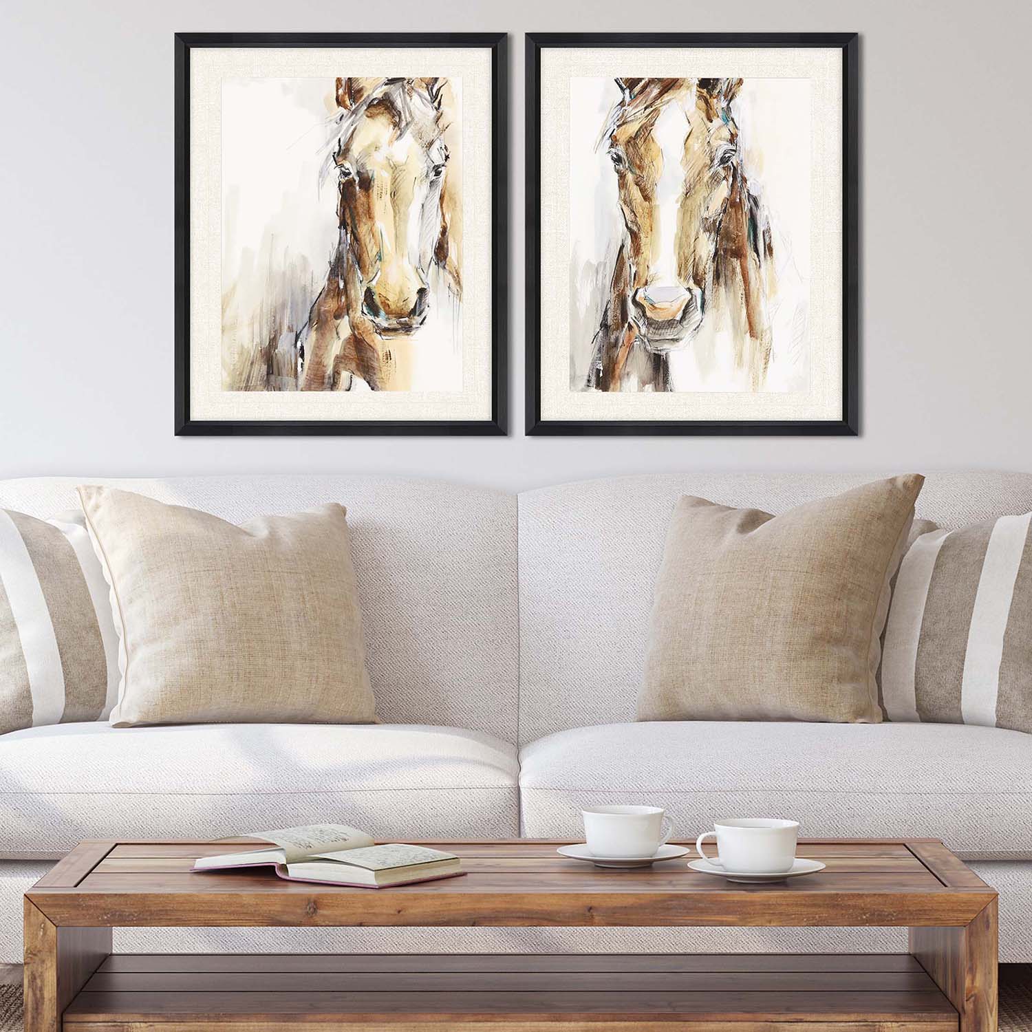 Harper Gift Horse Framed Art Set of 2