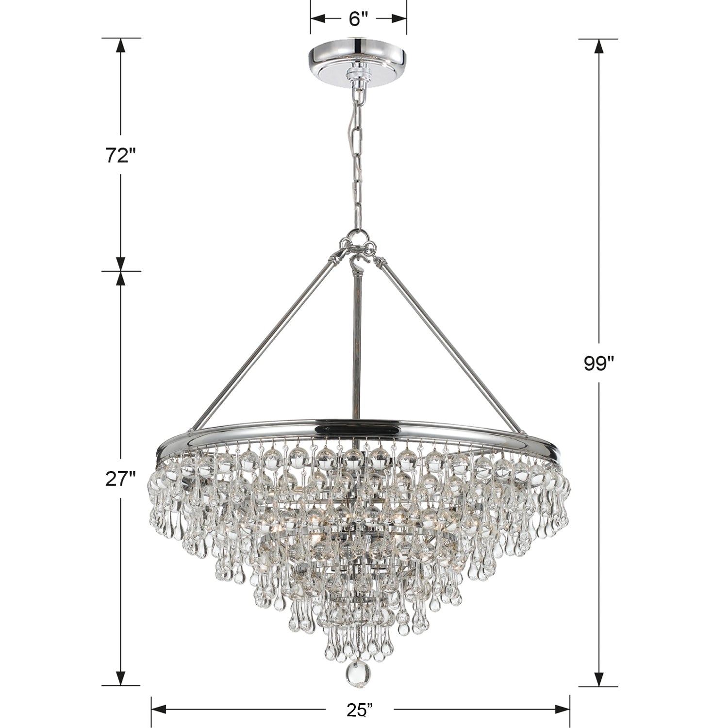 Crystorama Calypso 137 8-Light Chandelier