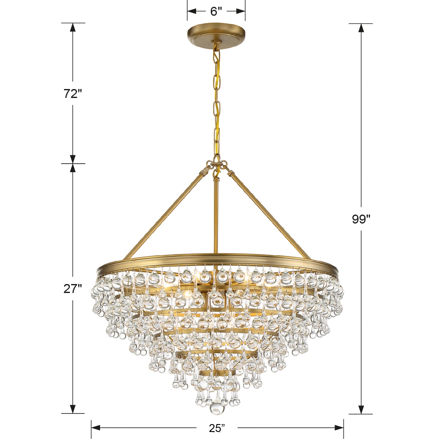 Crystorama Calypso 137 8-Light Chandelier