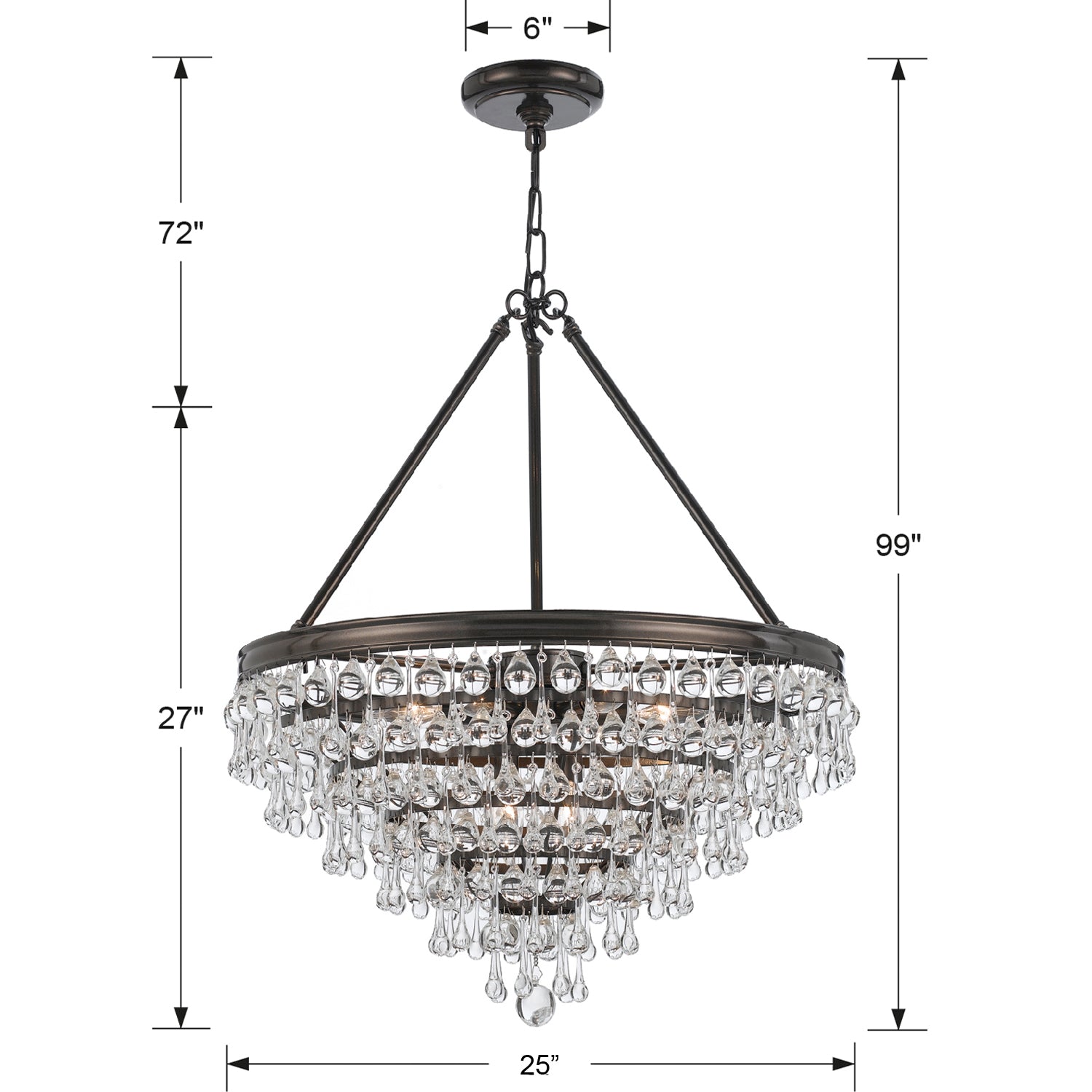 Crystorama Calypso 137 8-Light Chandelier