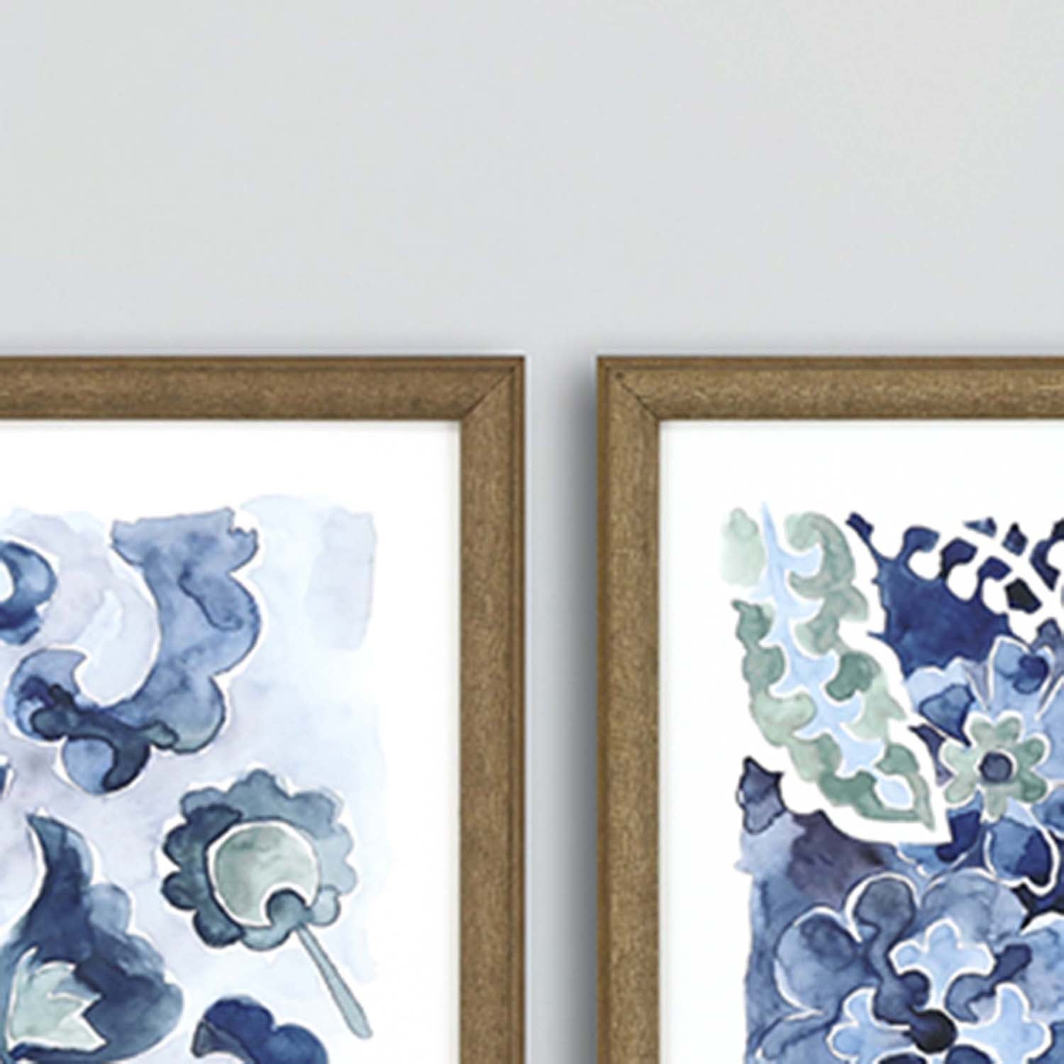 Zarris Indigo Ornament II Framed Art Set of 4