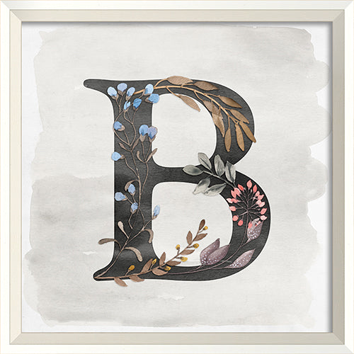 Garden Alphabet B Framed Print