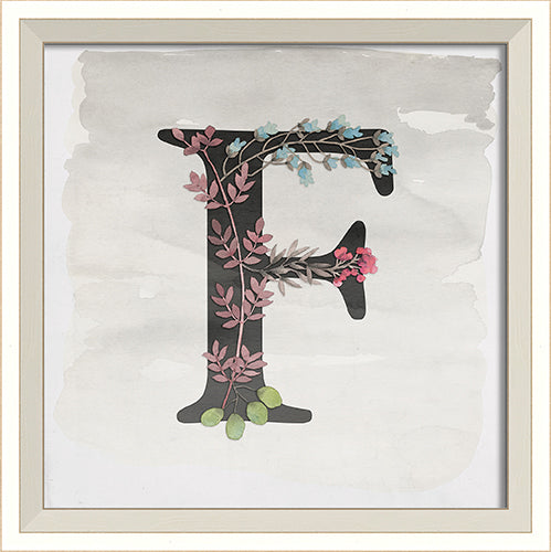 Garden Alphabet F Framed Print