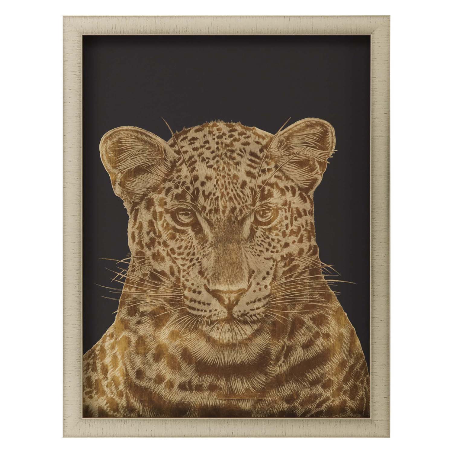 Francis Leopard Portrait Framed Art