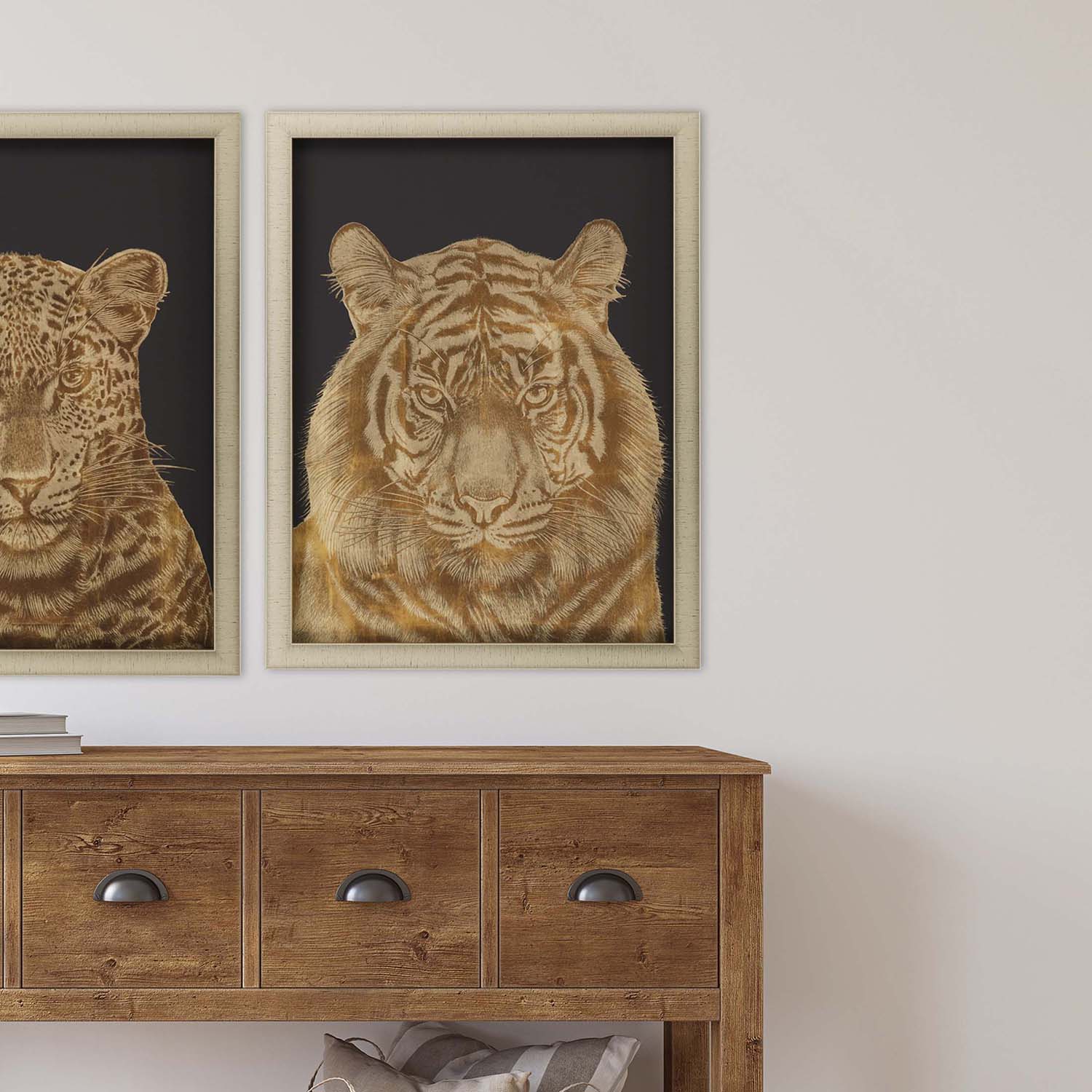 Francis Tiger Portrait Framed Art