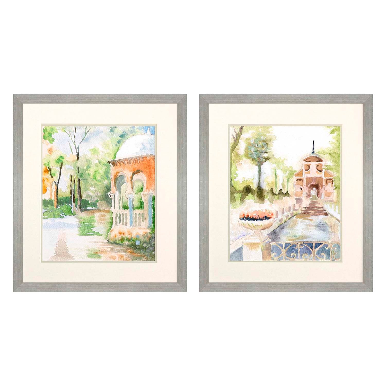 Jardine Peaceful Gardens Framed Art Set of 2