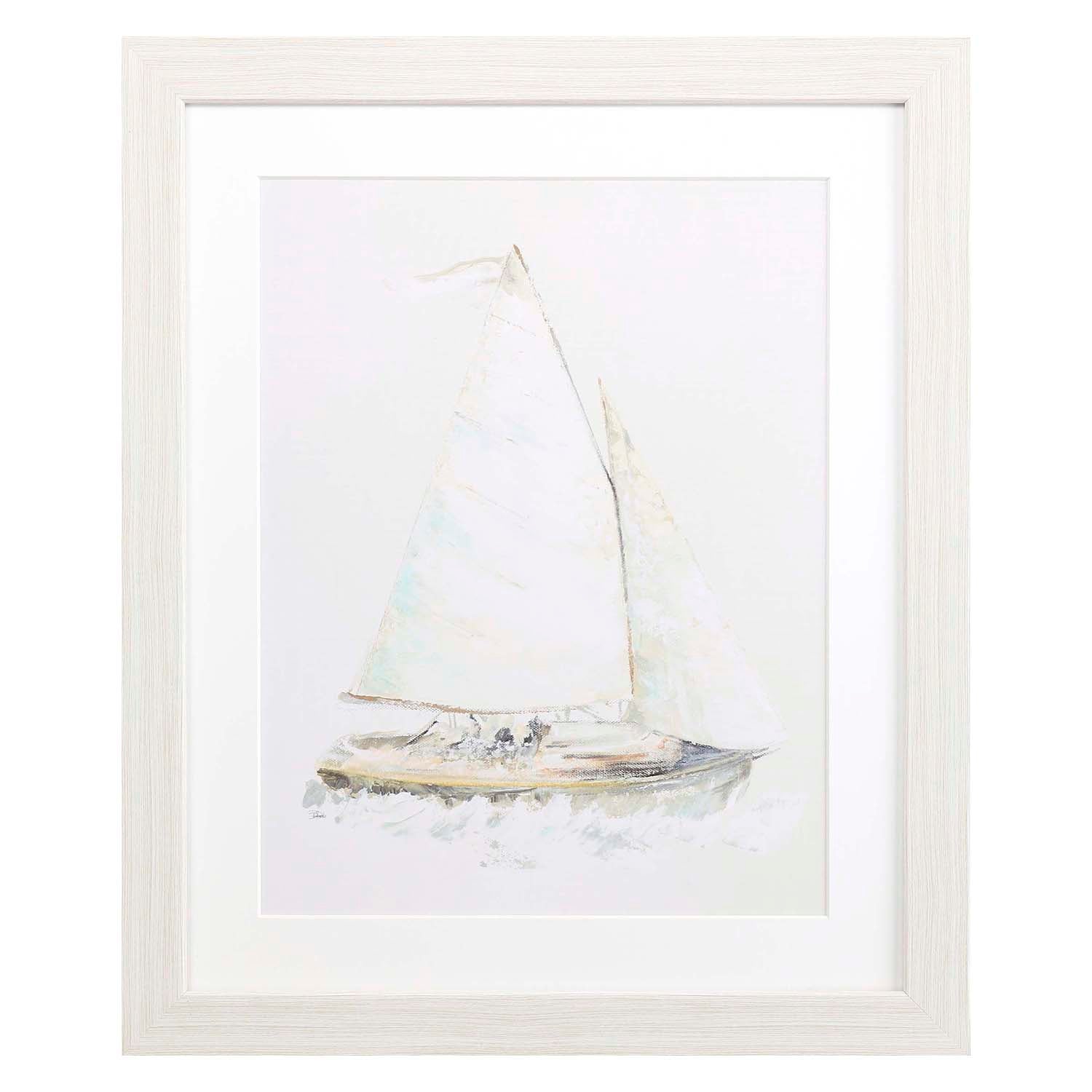 Pinto Quiet Sailboat I Framed Art