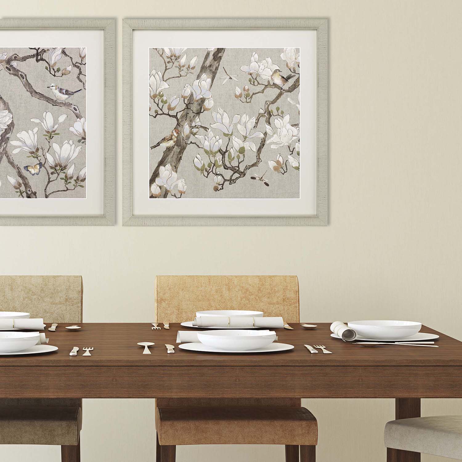 Chandon Magnolia Bloom Framed Art