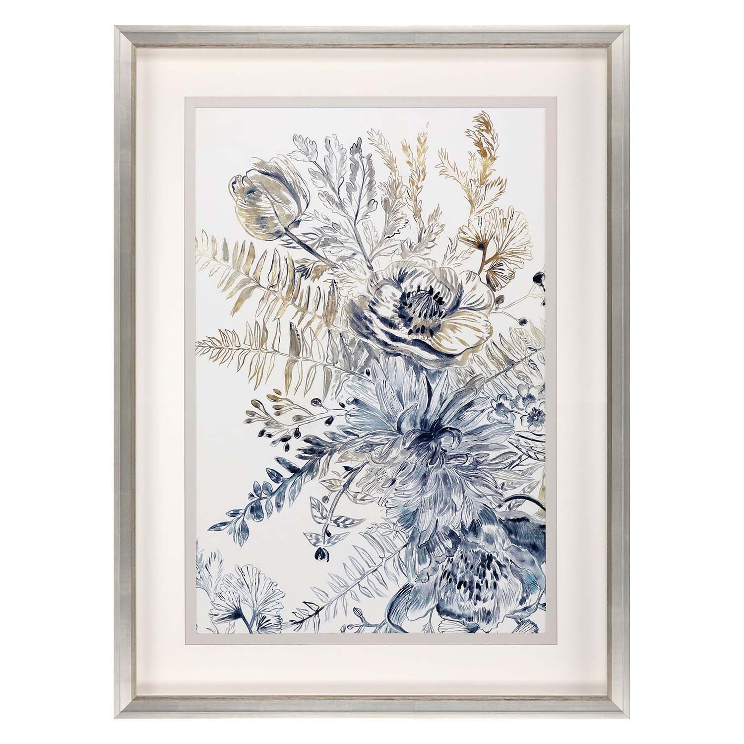 Woods Royal Blue II Framed Art