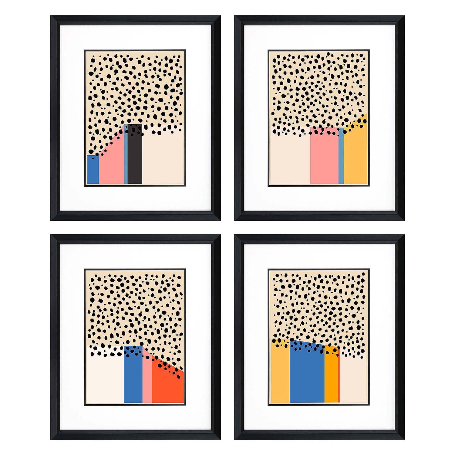 Wang Color Studies Framed Art Set of 4