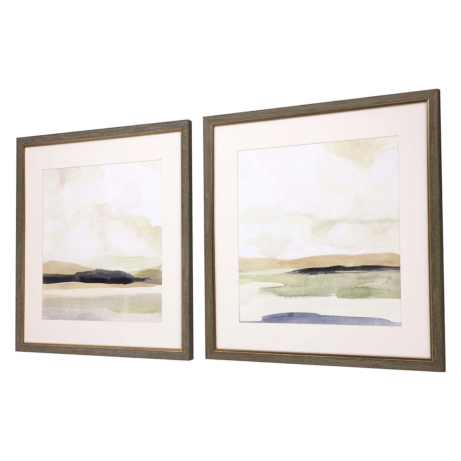 Warren Slate Horizon I Framed Art Set of 2