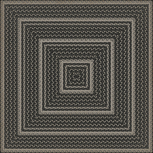 Pattern 85 - Such A Cozy Room Braided Square Vinyl Floorcloth